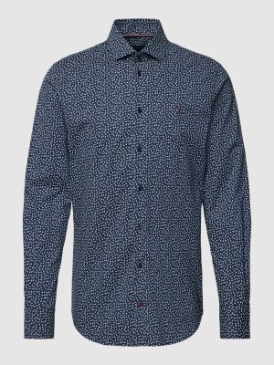 Koszula slim fit z wzorem paisley Tommy Hilfiger Tailored niebieska