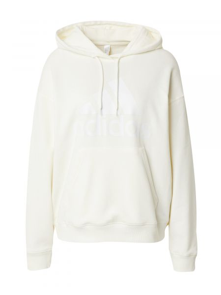 Пуловер с качулка Adidas Sportswear бяло