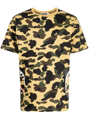 Trykt t-skjorte A Bathing Ape® brun