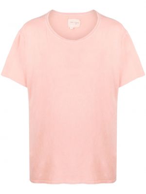 T-shirt aus baumwoll mit rundem ausschnitt Greg Lauren pink