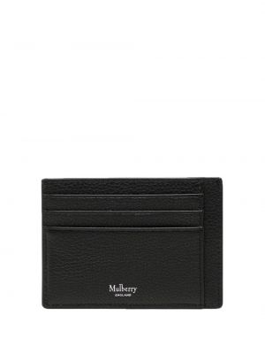 Usnjena denarnica Mulberry črna