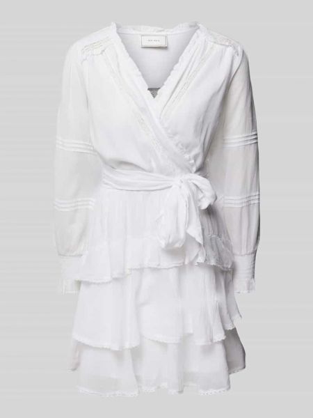 Sukienka midi z dekoltem w serek Neo Noir biały