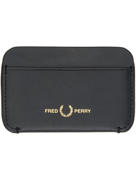 Кожаный кошелек Fred Perry черный