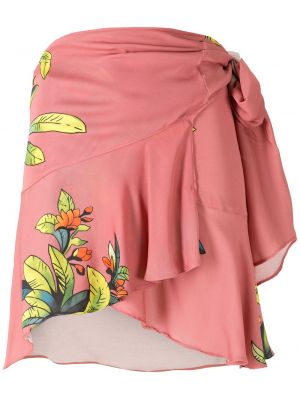 Suknja s printom Amir Slama ružičasta