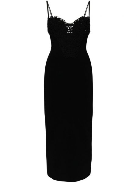 Suknelė su petnešėlėmis Galvan London juoda