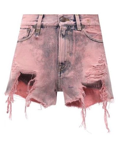 Джинсовые шорты R13, розовые