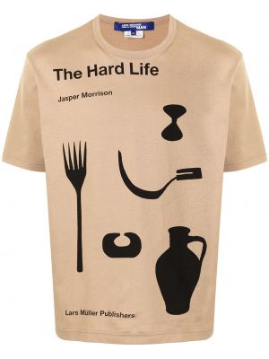 Camiseta con estampado Junya Watanabe Man marrón