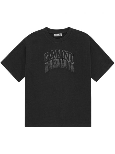 T-shirt Ganni sort