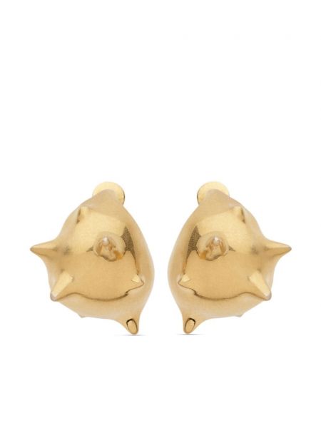 Boucles d'oreilles à boucle Ferragamo doré