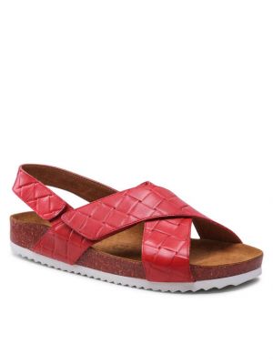 Červené sandály Caprice