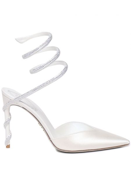 Satin pumps Rene Caovilla hvid