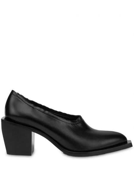 Læder pumps Moschino sort