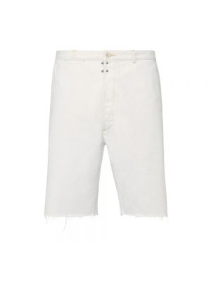 Shorts en coton Maison Margiela blanc