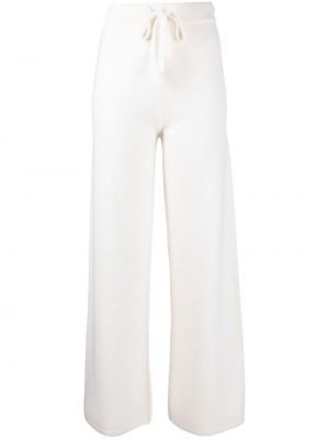 Federica Tosi drawstring-waist fine-knit trousers - Bianco