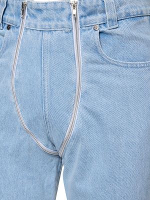 Bavlnené džínsy s rovným strihom na zips Gmbh