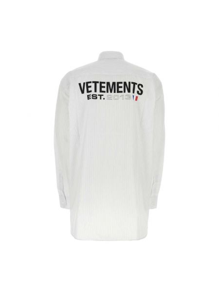 Camisa oversized Vetements blanco