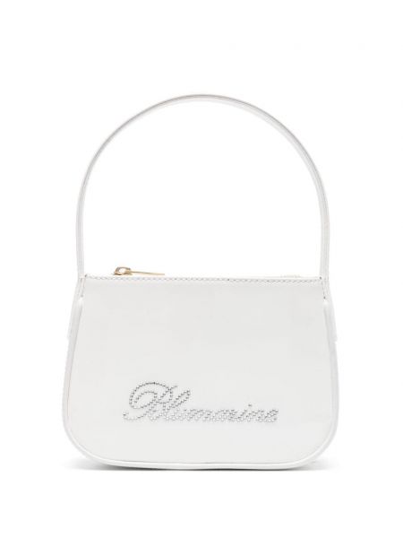 Bílá kožená kabelka Blumarine