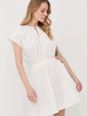 Памучна рокля Twinset бяло