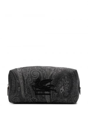 Чанта с принт с пейсли десен Etro черно