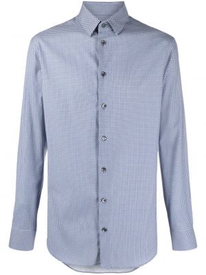 Βαμβακερό πουκάμισο με σχέδιο Giorgio Armani