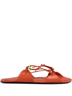 Sandali z biseri Marni oranžna