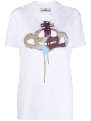 Tricou din bumbac Vivienne Westwood alb