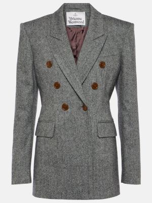 Blazer di lana Vivienne Westwood grigio