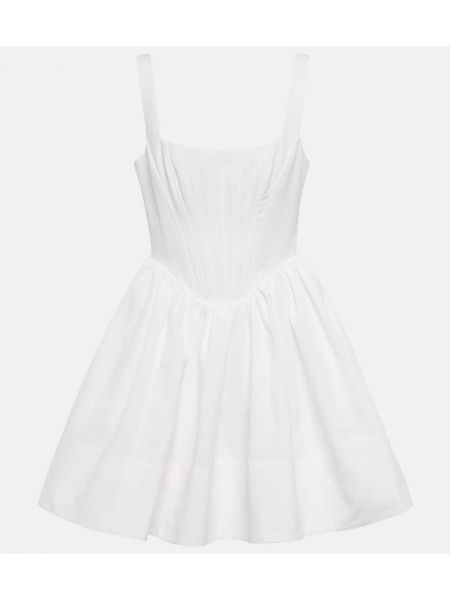 Mini robe en coton Staud blanc