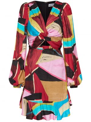 Šaty s potlačou s abstraktným vzorom Rebecca Vallance