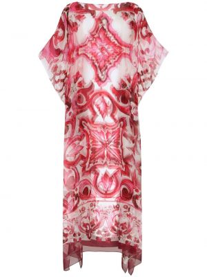 Kleid mit print Dolce & Gabbana rot