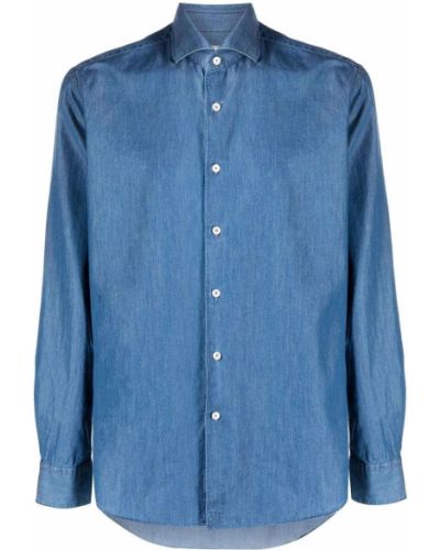 Rifľová košeľa Xacus modrá