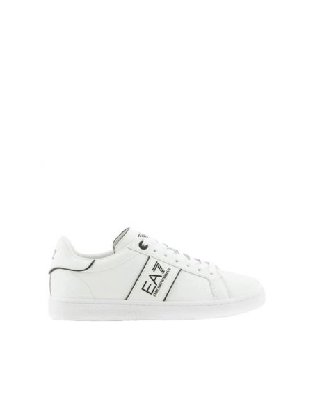 Sneakersy skórzane Emporio Armani Ea7 białe
