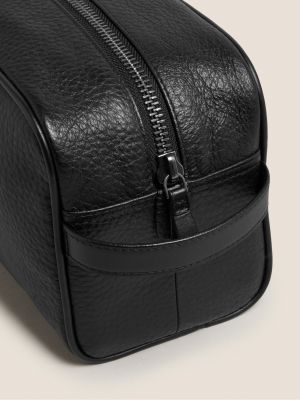 Kožená kozmetická taška Marks & Spencer čierna