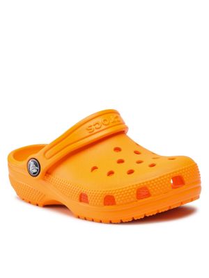 Чехли Crocs оранжево