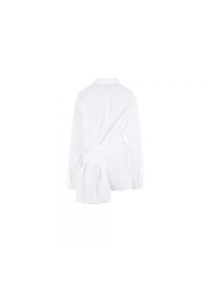 Blusa de algodón Balenciaga blanco