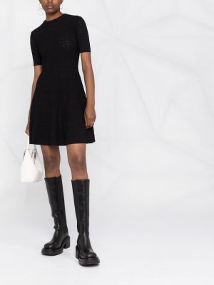 Žakárové šaty Givenchy černé