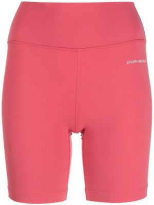 Pantaloni scurți cu imagine Sporty & Rich roșu