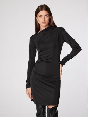 Czarna sukienka koktajlowa slim fit Rage Age