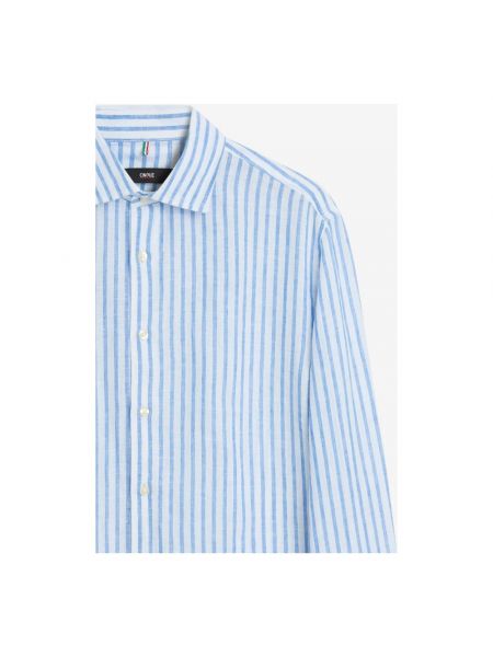Camisa de lino Cinque azul