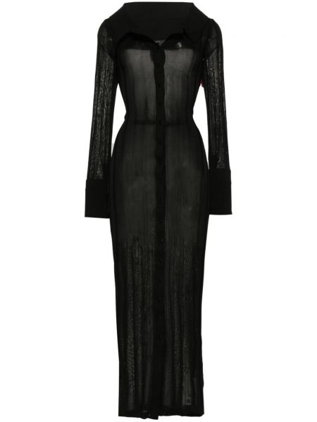 Sukienka długa Jacquemus czarna