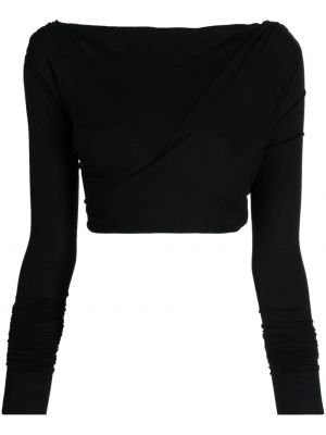 Top in jersey Rick Owens Lilies nero
