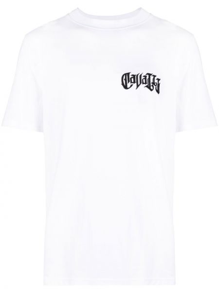 T-shirt mit print Roberto Cavalli weiß