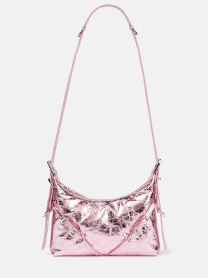 Bőr crossbody táska Givenchy rózsaszín