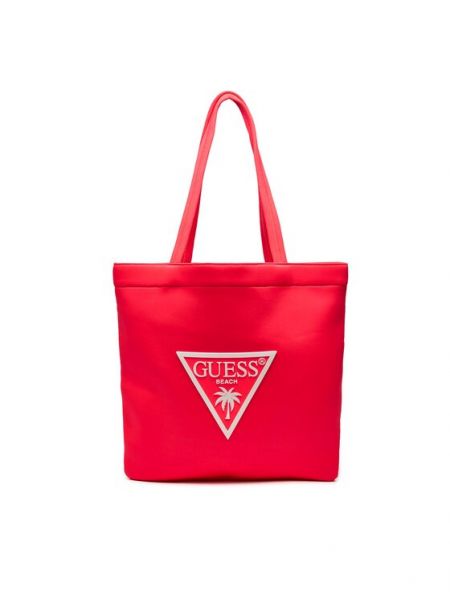 Τσάντα shopper Guess ροζ