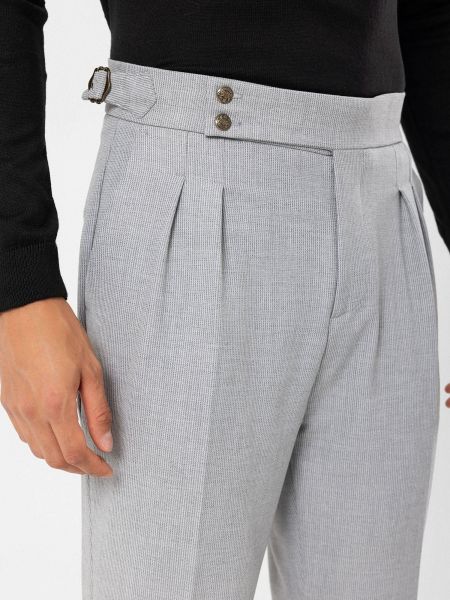 Pantaloni plissettati Antioch grigio