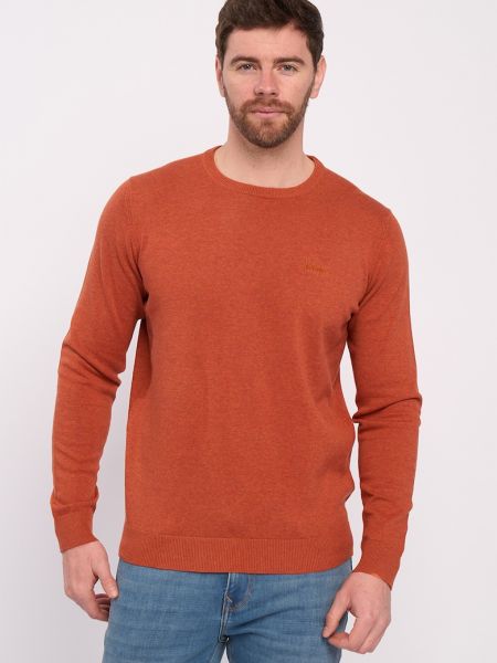 Хлопковый свитер Lee Cooper оранжевый