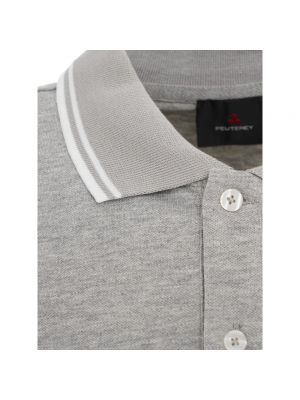 Polo slim fit a rayas Peuterey gris