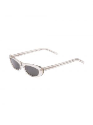 Průsvitné sluneční brýle Saint Laurent Eyewear šedé