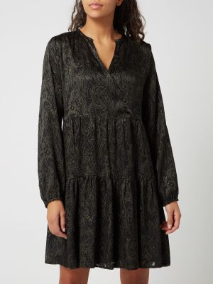 Sukienka z wzorem paisley Comma czarna