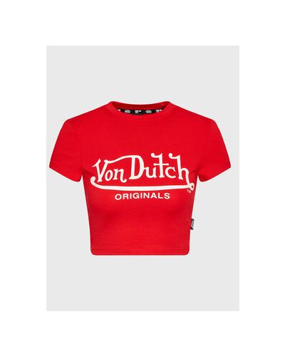 Priliehavé tričko Von Dutch červená